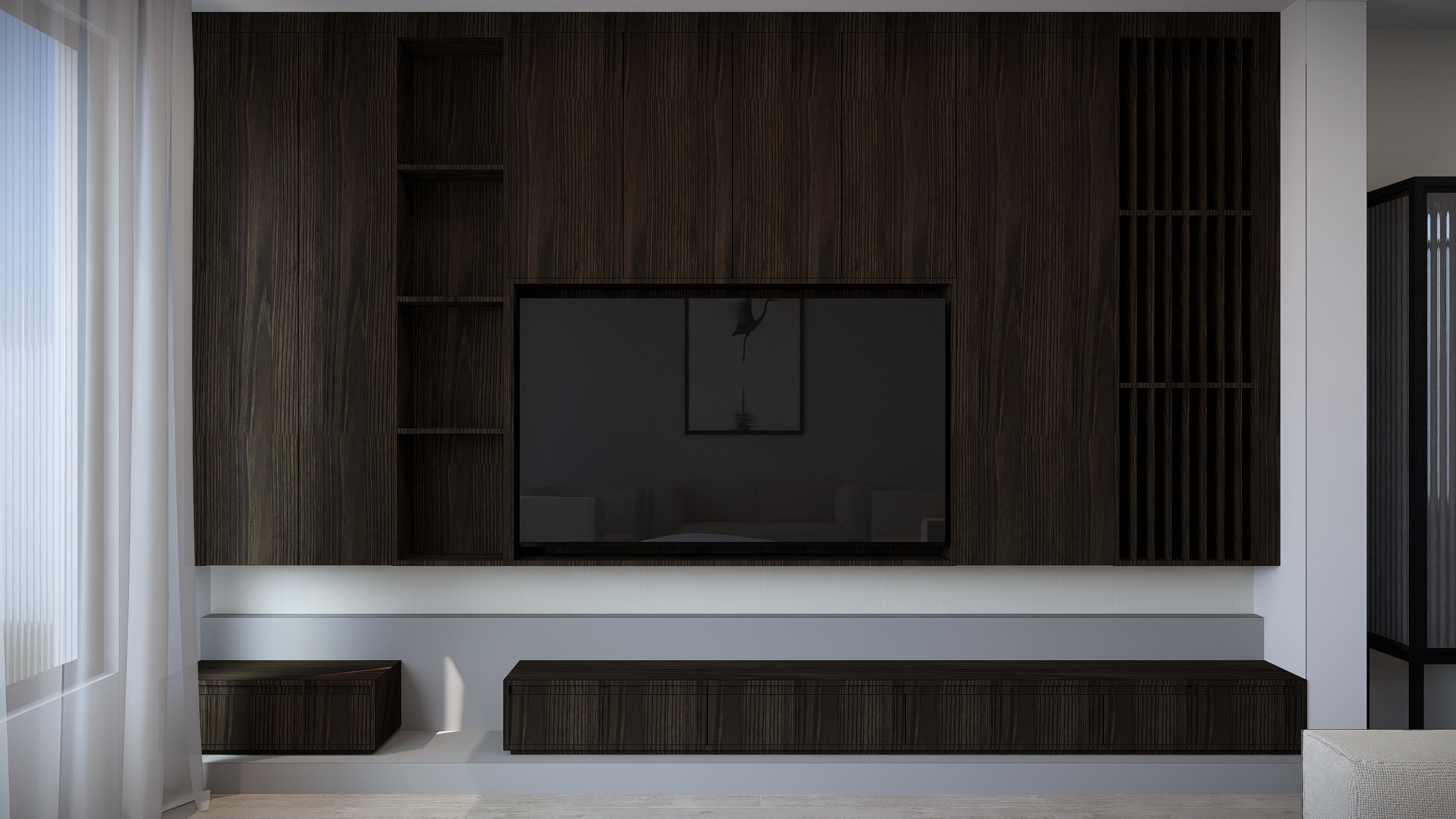 Interior render for a house